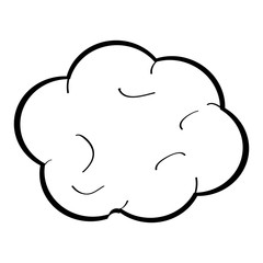 Isolated comic bubble