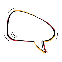 Empty comic speech bubble