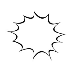 Isolated comic bubble