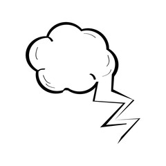 Empty comic speech bubble