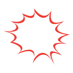 Isolated comic bubble