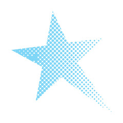 Obraz premium Isolated comic star