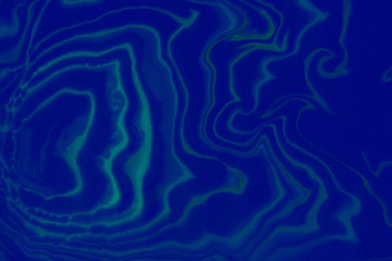 Suminagashi marble texture hand painted with indigo ink. Digital paper 284 performed in traditional japanese suminagashi floating ink technique. Dramatic liquid abstract background.