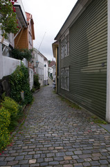 Fototapeta na wymiar Altstadt von Bergen, Norwegen