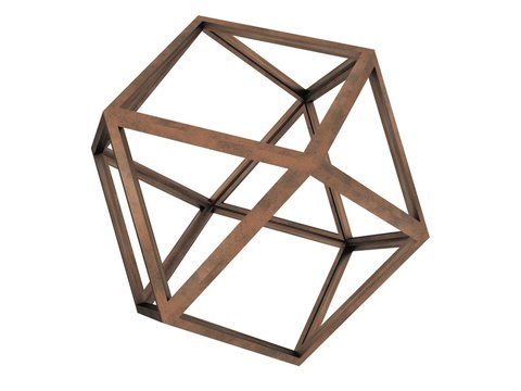 Hexaedron, Leonardo da Vinci