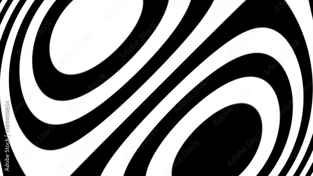 Poster abstract cgi motion graphics and animated background with moving black and white angle. hypnotic rhy