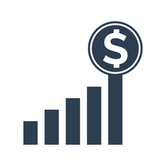 Graphic Icon on white background.