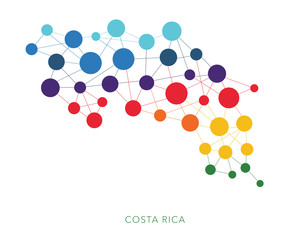 dotted texture Costa Rica vector background