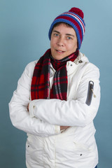 Frau in Winterbekleidung