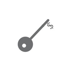 dollar key icon. Simple element illustration. Business icons universal for web and mobile