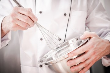 Chef Mixing Ingredients