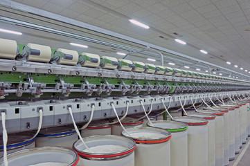 Coarse cotton factory in spinning production line