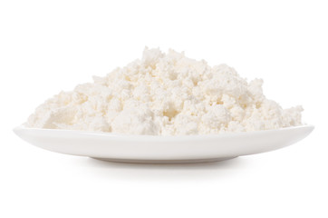Plate of cottage cheese