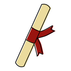 Diploma education certification icon vector illustration graphic design