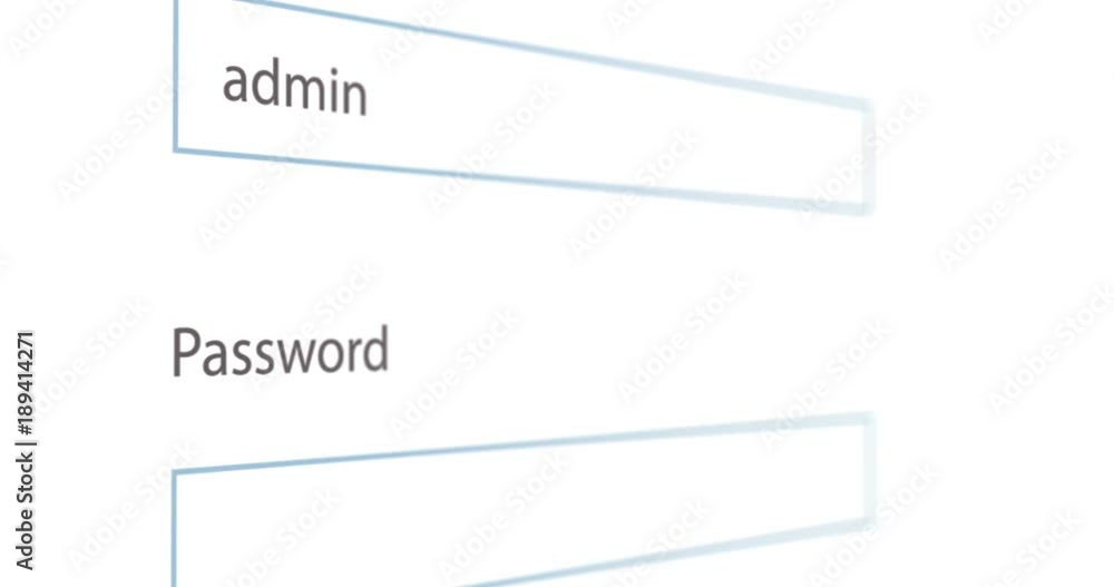 Poster animation modern login and password page design background