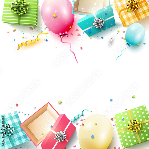 Colorful Birthday Balloons Stock Image And Royalty Free
