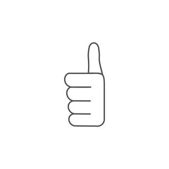 hand sign all perfectly icon. Hands sign elements concept and web apps. Thin line  icon for website design and development, app development. Premium icon