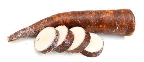 a isolated cassava on a white background 