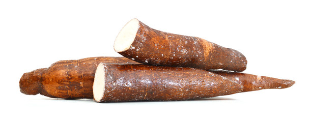 a isolated cassava on a white background 