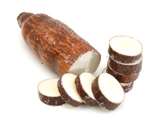 a isolated cassava on a white background 