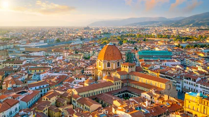 Fotobehang View of Florence skyline from top view © f11photo