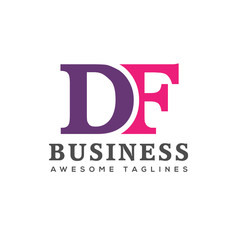 creative Letter DF logo design elements. simple letter DF letter logo,Business corporate letter DF logo design vector. Simple and clean flat design of letter DF logo vector template.