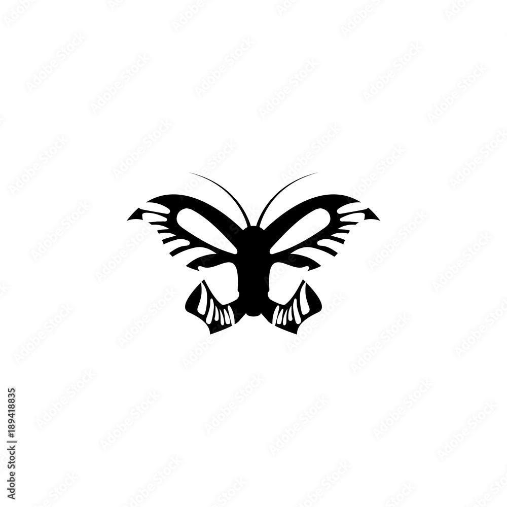 Poster butterfly icon. elements of world of insects icon for concept and web apps. illustration icon for we