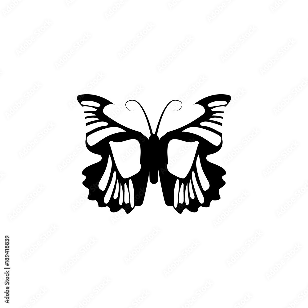 Poster butterfly icon. elements of world of insects icon for concept and web apps. illustration icon for we