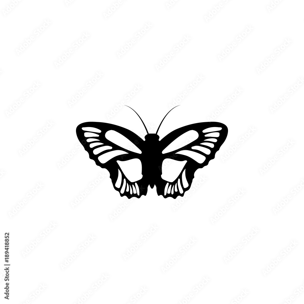 Poster butterfly icon. elements of world of insects icon for concept and web apps. illustration icon for we