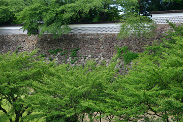 Kanazawa, Japan - august 2 2017 : 15 th century castle