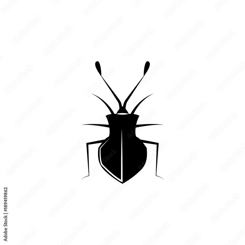 Aufkleber beetle icon. elements of world of insects icon for concept and web apps. illustration icon for websi