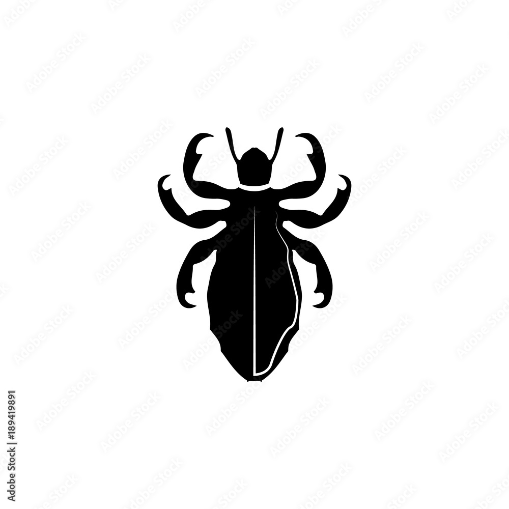Poster lice icon. elements of world of insects icon for concept and web apps. illustration icon for website