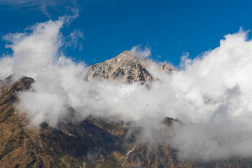 Hakuba Mountain at Nagano in autumn
