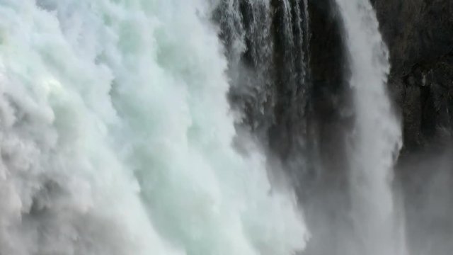 Large waterfall tilt up slow
