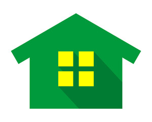 green residence residential home house housing image vector icon logo