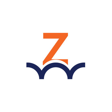 Z letter bridge logo design