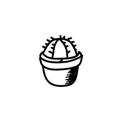 Cactus Logo Line Draw icon