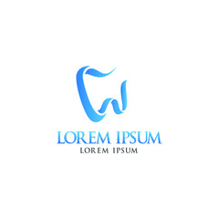 abstract dental  symbol   for dental medical clinic