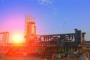 Oil pipes and valves
