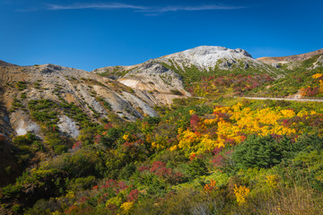 Hakuba Mountain at Nagano in autumn