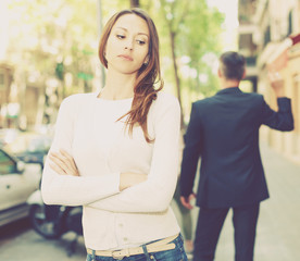Quarrel between loving couple