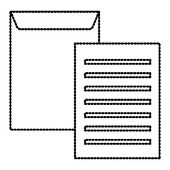 Envelope mock up icon vector illustration graphic design