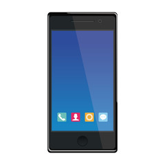 Smartphone mobile technology icon vector illustration graphic design icon vector illustration graphic design