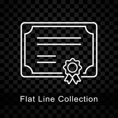 certificate icon on checkered background