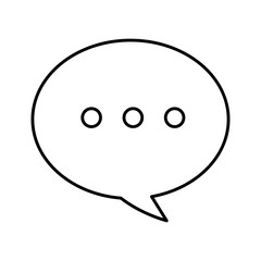 Chat bubble symbol icon vector illustration graphic design