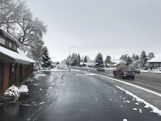 Winter of Cody, Wyoming, United States of America.