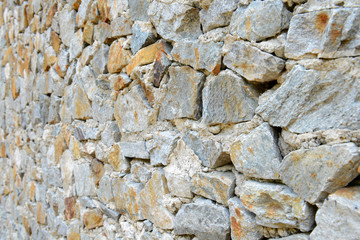 Stone background, texture of stone grey brick wall