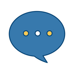 Fototapeta premium Chat bubble symbol icon vector illustration graphic design
