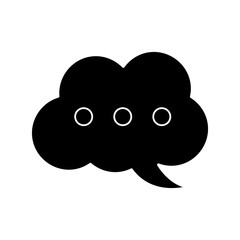 Chat bubble symbol icon vector illustration graphic design