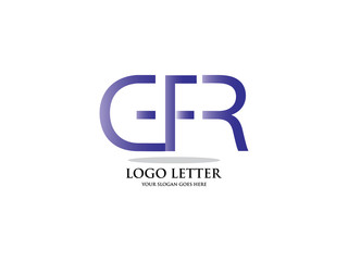 Initial Letter G, F and R Design Logo Vector Graphic Branding Letter Element.